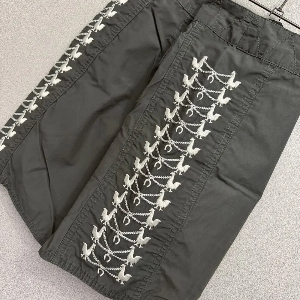 Howler Bros Los Hermanos Board Shorts 30 Grey Mens Beach Rooster Embroidered EUC